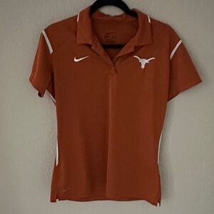 Nike Texas Longhorns Women's Orange Short Sleeve Polo